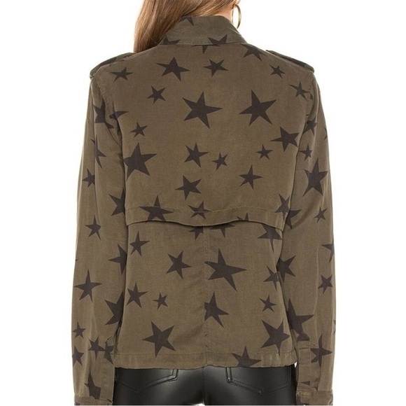 RAILS Collins Sage Green with Black Stars Military Utility Jacket Sz XS NEW - Picture 4 of 16
